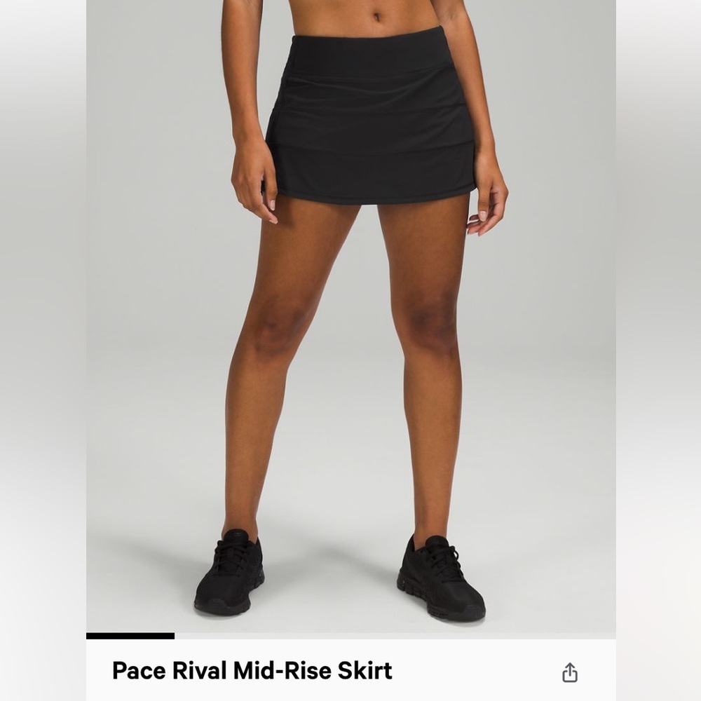 Lululemon pace rival tennis skirt